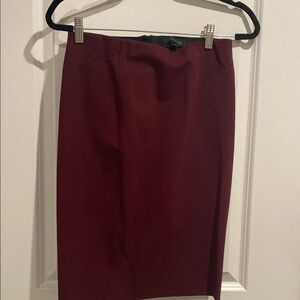 Elegant Burgundy Pencil Skirt by by Ann Taylor is size 2.